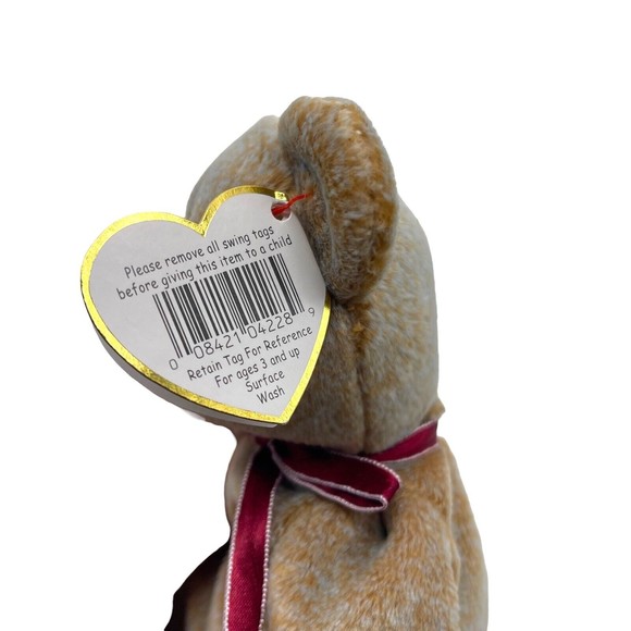 TY Beanie Baby Babies 1999 SIGNATURE TEDDY Brown Bear Heart Vintage RETIRED - Picture 7 of 9